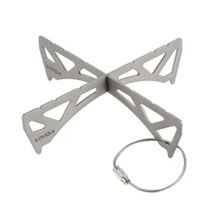 Lixada Outdoor Portable Mini Stove Rack Titanium/Stainless Steel Cross U7A7 - Picture 1 of 11