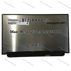B125HAN02.2 12.5 Inch IPS EDP FHD 1920×1080 Non-Touch For HP Laptop LCD Screen - Picture 1 of 2