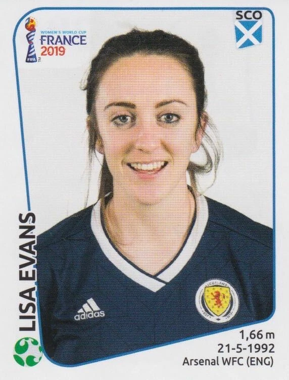 PANINI FUßBALL FRAUEN WM 2019 FRANKREICH Panini Sticker Women's World Cup 2019 No. 286 Lisa Evans SCO Scotland NEW Image