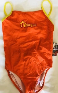 NWT ROXY GIRLS CHILDREN'S  1 PIECE LOGO  SWIMSUIT SET SIZE 12 - Picture 1 of 5