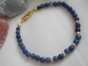 Sodalith-Armband, 5mm Kugeln, 18,5cm - Bild 1 von 3