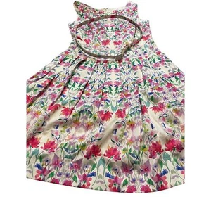 Vintage Womans Talbots Dress Floral pleated fir flair with belt pockets 80s sz 2 - Picture 1 of 10