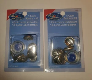 Prym Sewing Cover Button Kits-Size 30 -3/4"- (Two, 5/Pkg) - Picture 1 of 2