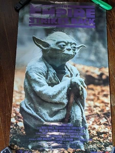 Vintage Star Wars Empire Strikes Back Yoda Movie Poster 1997 Pizza Hut - Picture 1 of 1