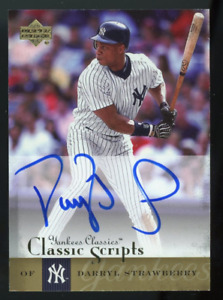 2004 UD Yankees Classics Scripts Certified Autograph #21 Darryl Strawberry Auto