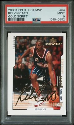 2000 UPPER DECK MVP GOLD SCRIPT #64 KELVIN CATO 88/100 PSA 9 - Image 1 of 2