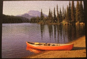 © 1995 MB Croxley 500 pc. puzzle #4611-22 ''Sparks Lake, Oregon'' - COMPLETE - Picture 1 of 8