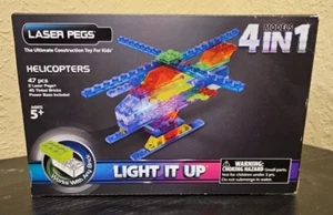 Laser Pegs 4 Modelle in 1 - MPS-400B - Hubschrauber - Light it up - Bild 1 von 3