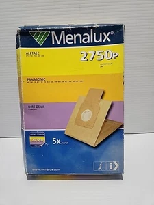 Menalux 2750P Vacuum Bags Alfatec Panasonic Dirt Devil 5pack - Picture 1 of 5
