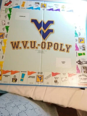 WEST VIRGINIA UNIVERSITY college  OPOLY board  GAME Monoply W VU  - Image 1 of 4