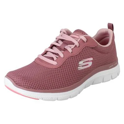 Ladies Skechers 'Flex Appeal 4.0 - Brilliant View' 149303 Lace Up Trainers - Image 1 of 4