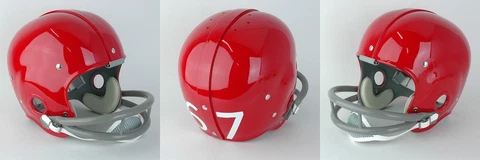 SMU MUSTANGS 1967 Vintage Riddell RK Suspension Football Helmet Cover
