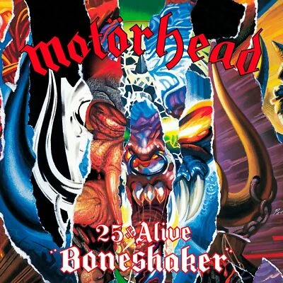 MOTORHEAD 25 & Alive Boneshaker BANNER HUGE 4X4 Ft Fabric Poster Tapestry Art - Image 1 of 2