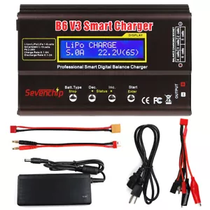 Per RC LiPo NIMH batteria LiHV B6 V3 caricatore bilanciamento intelligente 80 W scaricatore digitale - Foto 1 di 7