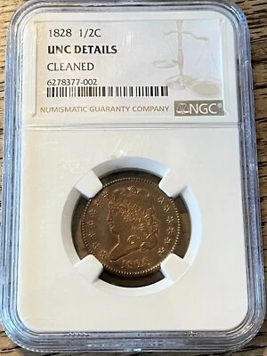 1828 Half Cent GEM UNC. NGC - Image 1 of 2