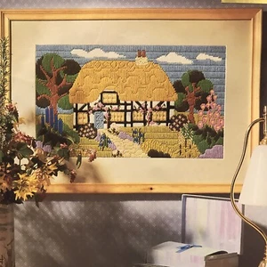 Thatched Cottage VTG Straight Stitch Canvas Embroidery Kit Twilleys Needlecraft - Picture 1 of 5