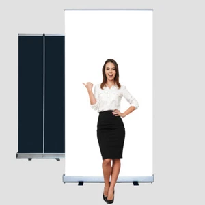 White Large Retractable Backdrop Stand for Video Photographi Streaming - Picture 1 of 35