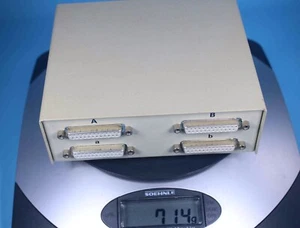DATA SWITCH Aa Bb / Ab Ba DATA TRANSFER SWITCH 4 Port parallel/seriell Vintage - Bild 1 von 6