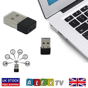 Adaptador USB WiFi Adaptador Dongle Inalámbrico 802.11 N Red Lan para Laptop PC - Imagen 1 de 5