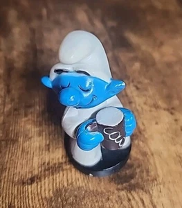 Vintage Hot Chocolate SMURF Loc Blocs Entex Peyo 1982 Rare-One Smurf FROM A SET - Picture 1 of 5