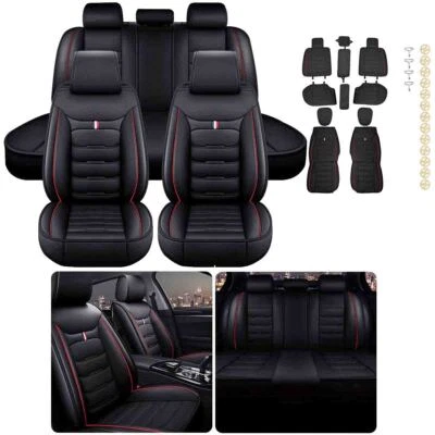 For TOYOTA Prius 2003-2015 Pu Leather Car 5-Seat Cover Front Rear Cushion Pad Foto 1 de 4