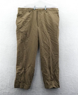 Pantalones de vestir Jos A Bank 38x30 ajustados traje caqui 38 x 30 plisado trabajo de negocios Foto 1 de 4