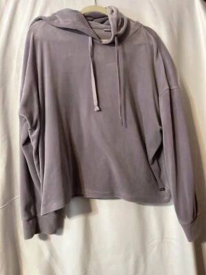 DKNY Sport Women's Soft Long Sleeve Fleece Velour Sweatshirt Hoodie (SW17) - Image 1 of 4