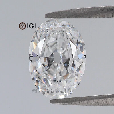 2.15 CT IGI Certified Oval European Cut White - E Color VS1 Clarity Lab Diamond - Image 1 of 4