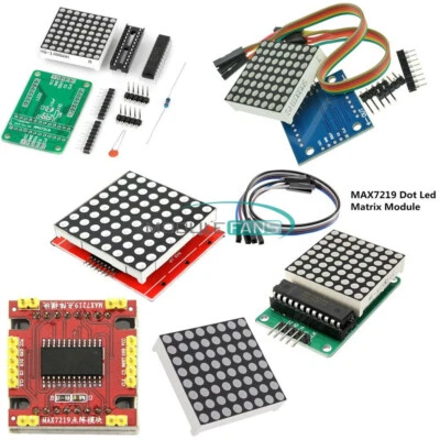 8x8 3mm/5mm Dot Matrix Display Rot/Full Color RGB LED MAX7219 DIY Kit f/ Arduino - Bild 1 von 4
