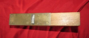 ANTIQUE 9.5" BLOCK PLANE W/A BRASS SHOE, & A SPRING LOADED FROG. MARPLES & SONS - Picture 1 of 6