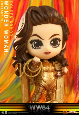 Hot Toys COSB727 Golden Armor Wonder Woman 1984 COSBABY Bobble Head Figura Muñecas Foto 1 de 4