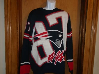 Rob Gronkowski New England Patriots Hombre Equipo Ropa Suéter Grande Nuevo con Etiquetas Foto 1 de 4