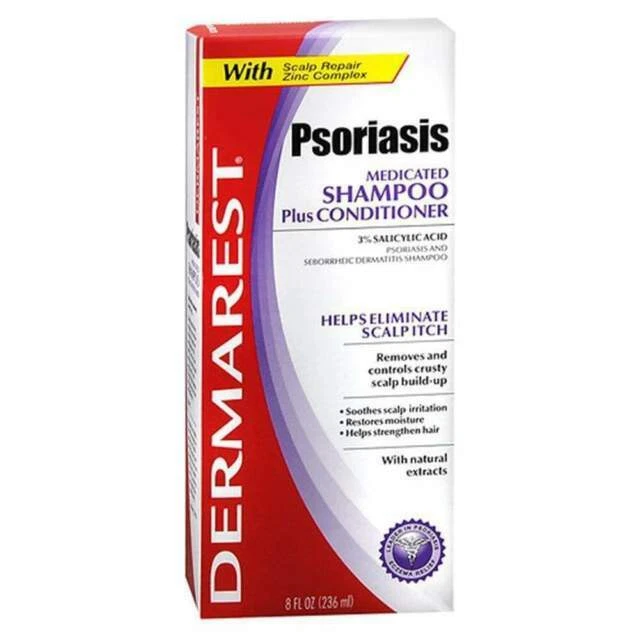 Dermarest Psoriasis Medicated Shampoo Plus Conditioner, 8 oz