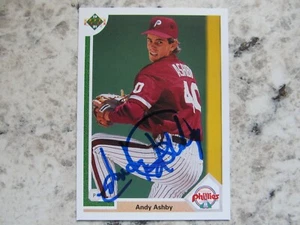 Phillies Andy Ashby Signed Autographed 1991 Upper Deck Mint - Picture 1 of 1