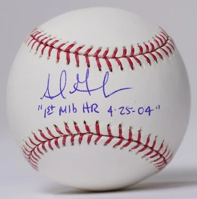 Adrian Gonzalez Signed Baseball Ball PSA/DNA COA Auto'd w 1st MLB HR Inscription - Image 1 of 4