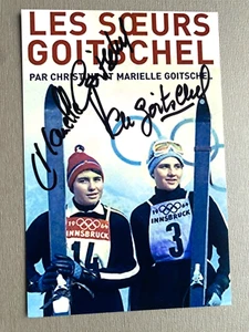 MARIELLE & CHRISTINE GOITSCHEL OS 1964 Ski signed Foto 10x15 Autogramm - Bild 1 von 1