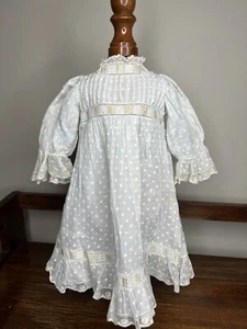 Antique Original 19th C French BeBe Dress for Large Doll - Picture 1 of 10