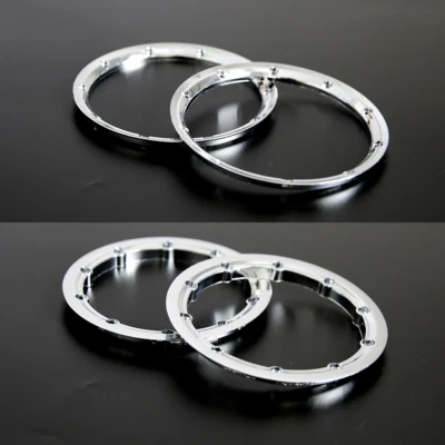 4pcs Naskleněné silberne Felgen Beadlock für 1/5 RC HPI Rovan BAJA 5B 5T LOSI LT - Bild 1 von 4