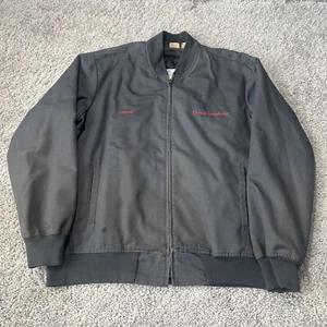 True VINTAGE 1970s 80s UNITOG Jacket Coat Size XL Quilted Insulated Gray Work - Picture 1 of 13