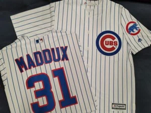 2105 Mens Majestic Chicago Cubs GREG MADDUX SEWN Baseball JERSEY All Sizes - Picture 1 of 1