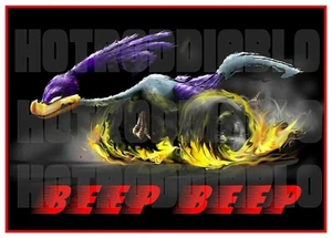 2-PACK PLYMOUTH ROADRUNNER HOT ROD RAT FINK MOTORCYCLES TOOLS GUNS STICKERS - Picture 1 of 1