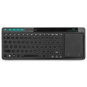 Mini Wireless Keyboard With Mouse Touchpad And RGB Backlit Small Rechargeable - Picture 1 of 12