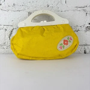 Vintage 80er Fisher-Price My Little Handtasche mit Blumenaufnäher - Bild 1 von 4