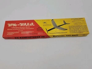 1974 SIG Kit FF-24 Mini-Maxer Model Airplane Kit 23” Wing Span SIG Classic NOS - Picture 1 of 10