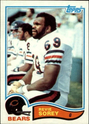 1982 Topps #304 Revie Sorey Chicago Bears NRMT/MT - Image 1 of 1