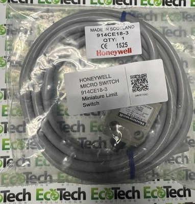 Interruptor de límite miniatura HONEYWELL MICRO SWITCH 914CE18-3 Foto 1 de 2