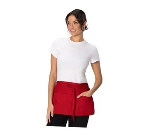  Unisex Waitress Apron Red - Picture 1 of 7