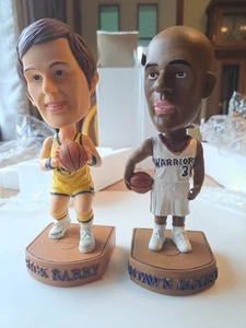 2 Rare Basketball Antawn Jamison Rick Barry Golden Warriors Bobblehead Figures - Picture 1 of 8