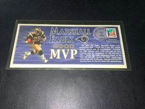 2000 MVP Marshall Faulk St Louis Rams Postmarked Envelope NFL #500 - Picture 1 of 2