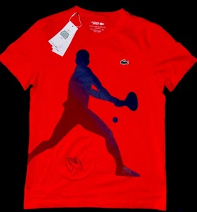 NOVAK DJOKOVIC PSA/DNA COA AUTOGRAPH SIGNED LACOSTE TENNIS SHIRT US OPEN - Picture 1 of 2